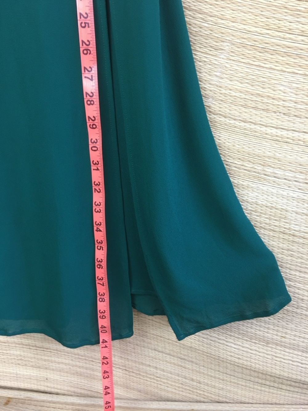 REFORMATION  NWOT Juliette Crepe Midi Dress In Emerald Size 6 - Picture 15 of 15
